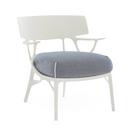 A.I. Lounge Chair Outdoor, White / blue