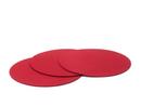 Felt Coasters for Componibili, Set of 3, Round, ø 30 cm, Red