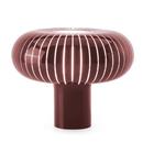 Teresa Table Lamp, Burgundy