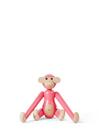 Monkey, Mini (H 9,5 cm), Beech/pink