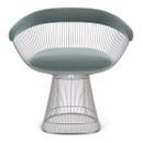 Platner Armchair, Knoll Velvet, Swan