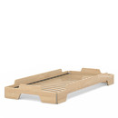 Stacking Bed, 90 x 200, Natural birch, Rollable