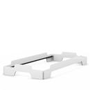 Stacking Bed, 90 x 200, Pure white lacquered, Without slatted frame