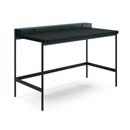 PS20 Secretary, W 120 x D 70 cm (PS20 Big), Linoleum black (Forbo 4166), Black (RAL 9005), With drawer insert