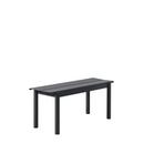 Linear Steel Bench , L 110 x W 39 cm, Black