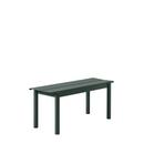 Linear Steel Bench , L 110 x W 39 cm, Dark green