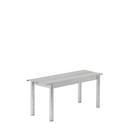 Linear Steel Bench , L 110 x W 39 cm, Warm galvanized steel