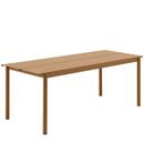 Linear Steel Table, L 200 x W 75 cm, Burnt Orange