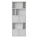 Stacked Bookcase 8, Grey