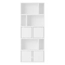 Stacked Bookcase 8, White