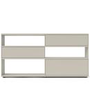 Flow Q Highboard, 200 cm, 101,7 cm (2 drawers and 1 flap), Silk