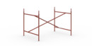 Eiermann 1 Table Frame , Oxide red, Centred, 110 x 78 cm, With extension (height 72-85 cm)