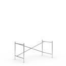 Eiermann 2 Table Frame , Chrome, Vertical,  offset, 135 x 66 cm, Without extension (height 66 cm)