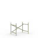 Eiermann 2 Table Frame , Olive green, Vertical,  offset, 100 x 66 cm, With extension (height 72-85 cm)