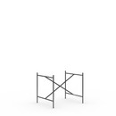 Eiermann 2 Table Frame , Black, Vertical,  centred, 80 x 66 cm, Without extension (height 66 cm)