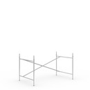 Eiermann 2 Table Frame , Silver, Vertical,  offset, 135 x 78 cm, With extension (height 72-85 cm)