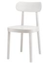 118 / 118 M Chair, White varnished beech, Moulded plywood seat