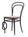 214 K Chair, Black stained beech