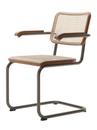 S 32 V / S 64 V Pure Materials Special Edition Cantilever Chair, Walnut, Black chrome, With armrests
