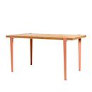 Balthazar dining table, Reclaimed oak, Ash pink