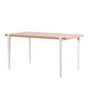 Balthazar dining table, Oak finish, Cloudy white