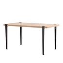 Balthazar dining table, Oak finish, Graphite black