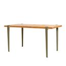 Balthazar dining table, Reclaimed oak, TipToe x HEJU - Heather green