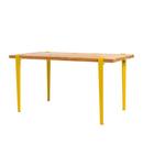 Balthazar dining table, Reclaimed oak, Sunflower yellow