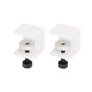 Tiptoe Clamp for Wall shelves (Set of 2), Cloudy white