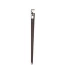 Tiptoe Table Leg, 90 cm, Dark varnished steel