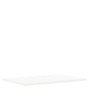 Table Top for Eiermann Table Frames, White melamine with white edge, 160 x 80 cm