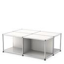 USM Haller coffee table with storage shelves, Pure white RAL 9010