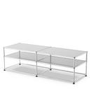 USM Haller side table Type I, Metal, USM matte silver