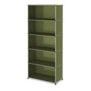 USM Haller Storage Unit open, Olive green RAL 6003