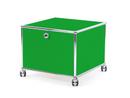 USM Haller Printer Container, 50 cm, USM green, With castors