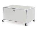 USM Haller Printer Container, 75 cm, Light grey RAL 7035, With castors