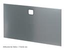 USM Haller Panel With Cable Cut-Out, 75 x 35 cm, Mid grey RAL 7005, Top centre