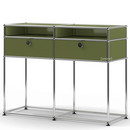 USM Haller Console Table, Olive green RAL 6003