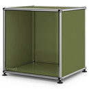 USM Haller Side Table Open, Olive green RAL 6003