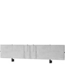 USM Privacy Panels Table Screen, For USM Haller Table classic, 200 cm, Light grey