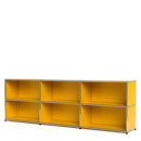 USM Haller Sideboard XL, Customisable, Golden yellow RAL 1004, Open, Open