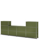 USM Haller Counter Type 3, Olive green RAL 6003, 35 cm