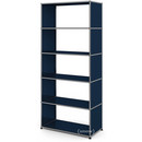 USM Haller Living Room Shelf M, without back panel, Steel blue RAL 5011