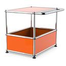 USM Haller bar table, With bars, Pure orange RAL 2004, Adjustable feet