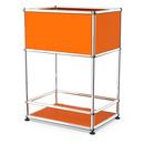 USM Haller Bar Sideboard Type II, Pure orange RAL 2004, Adjustable feet