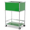 USM Haller Bar Sideboard Type II, USM green, Hard castors for carpets