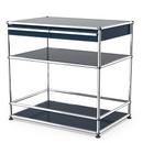 USM Haller bar sideboard with drawers, Steel blue RAL 5011