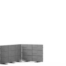 USM Privacy Panels Acoustic Corner, 1,50 m (2 elements), 1,09 m (3 elements), 2,25 m (3 elements), Anthracite