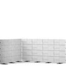 USM Privacy Panels Acoustic Corner, 3,00 m (4 elements), 1,44 m (4 elements), 2,25 m (3 elements), Light grey