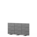 USM Privacy Panels Acoustic Wall, 2,25 m (3 elements), 1,09 m (3 elements), Anthracite